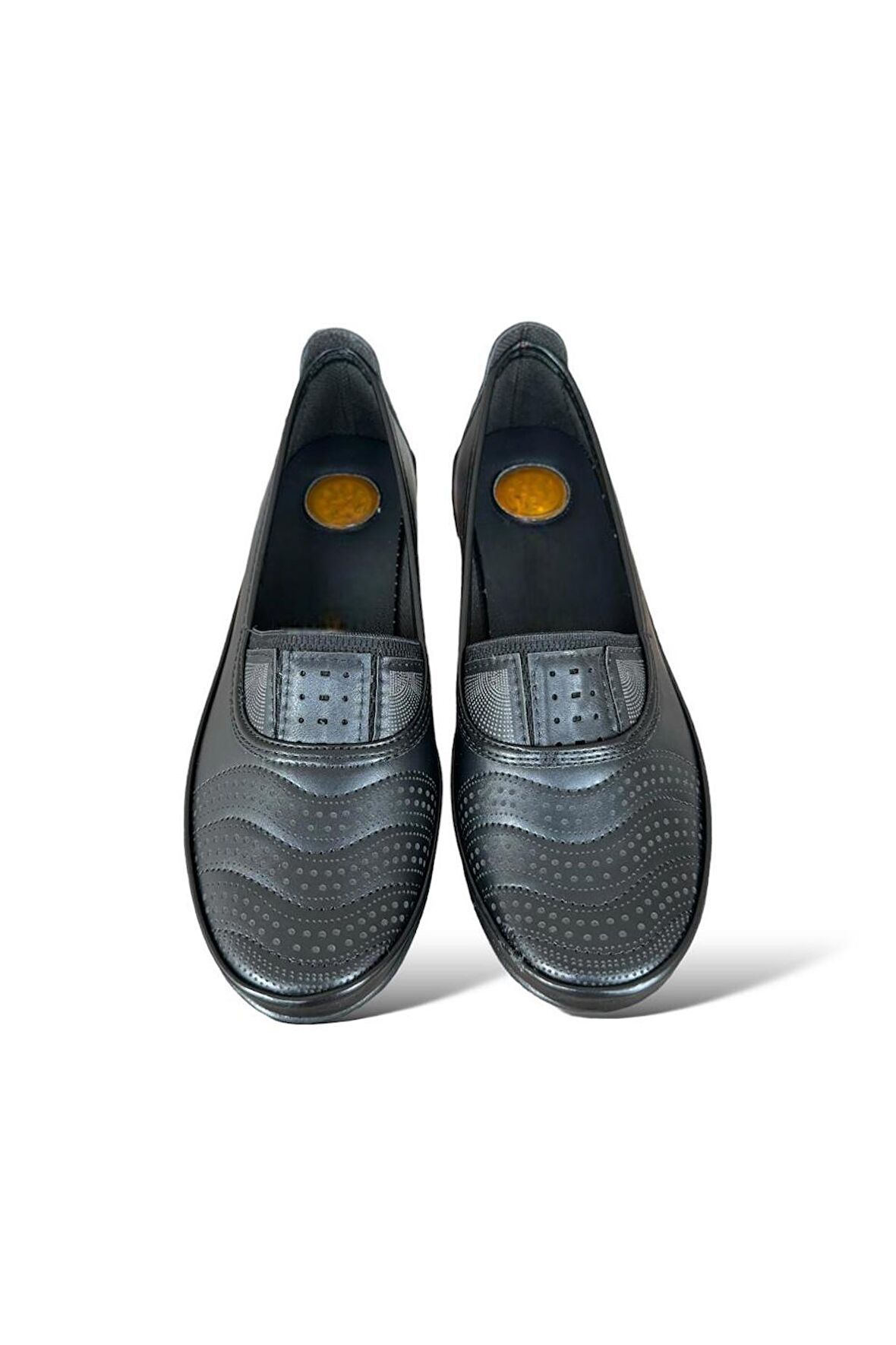 Kadın Ortopedik Babet Anne Ayakkabısı Hafif Kaydırmaz Taban SİYAH