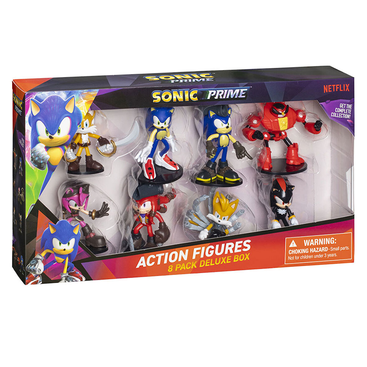 Sonic Prime 8 li Deluxe Aksiyon Figür Seti Seri 2 PMI/SON6280
