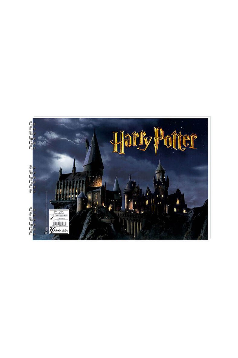 Keskin Color Harry Potter Spiralli Resim Defteri 25X 35Cm 15 Yaprak 300215-07 (Karışık Renk 1 Adet)