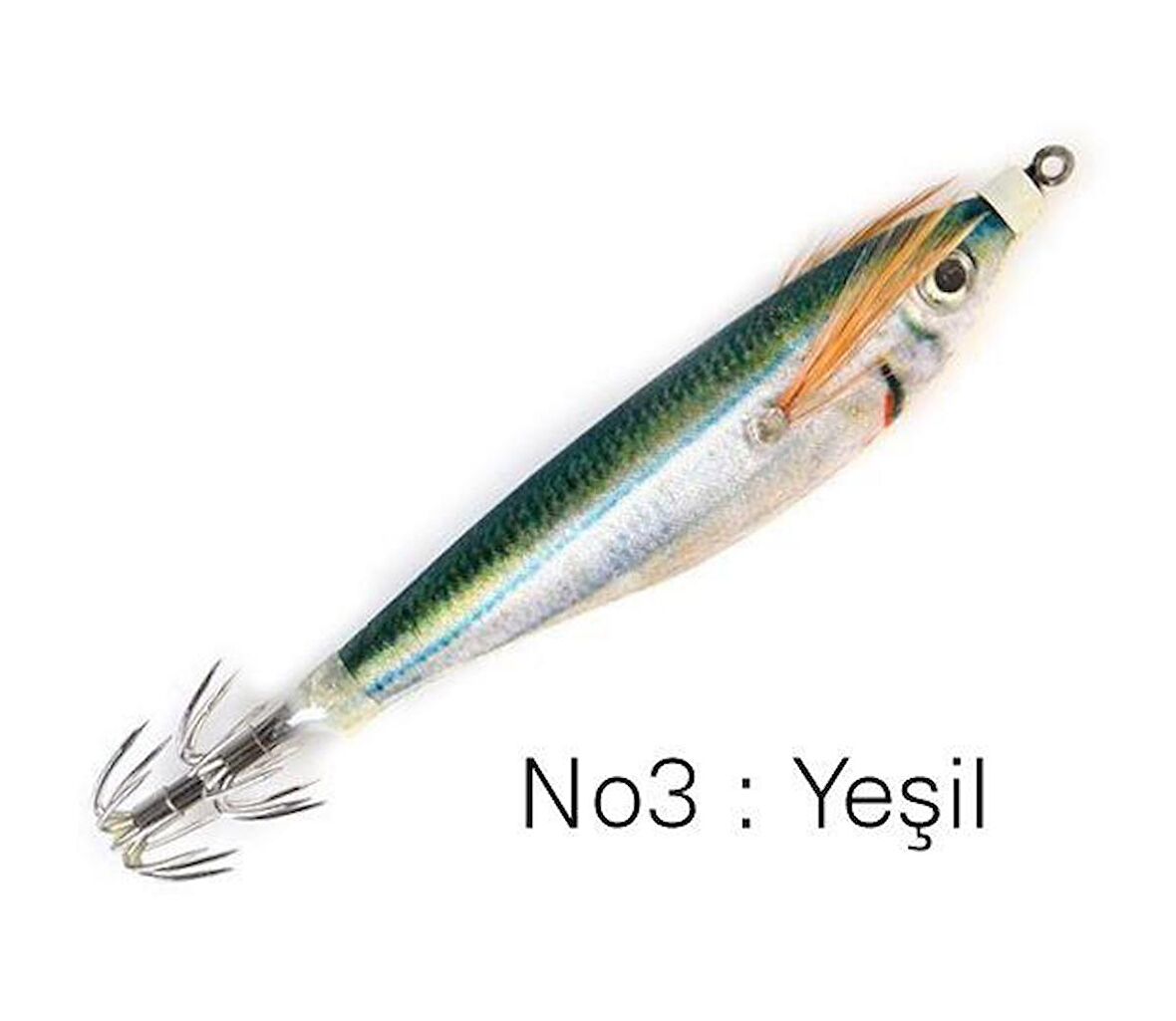 PROFISHER Kalamar Sahtesi 10.5cm 9gr Elbiseli Fosforlu Sert Yem