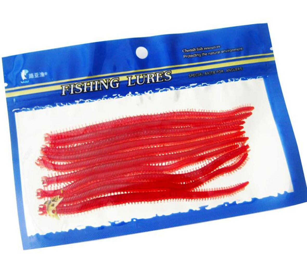 PROFISHER 10 Adet Set 13,5cm Bordo Silikon Solucan Sahte Yem 