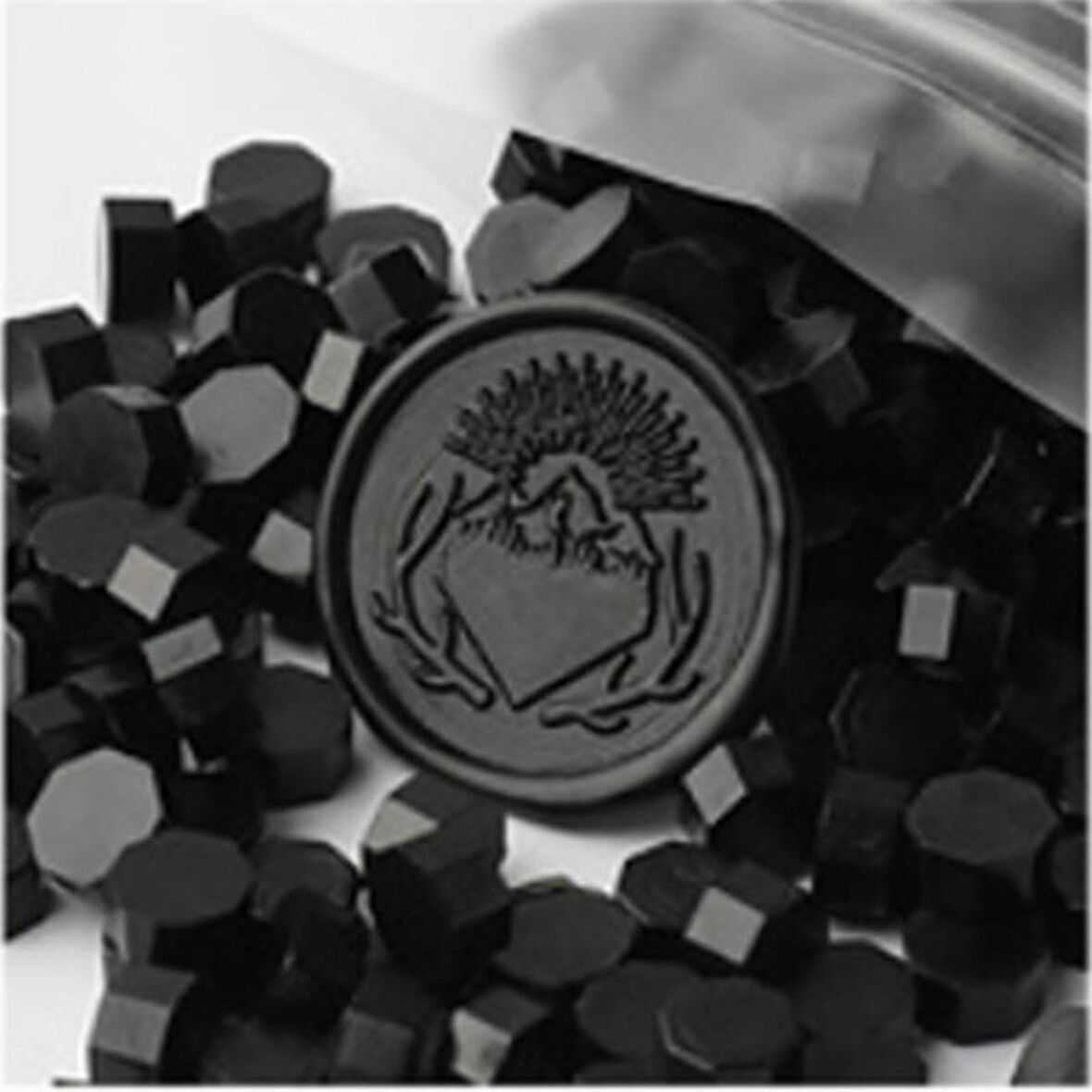 Mühür Mumu 50 Davetiye İçin 150 Boncuk Model: 72 Siyah