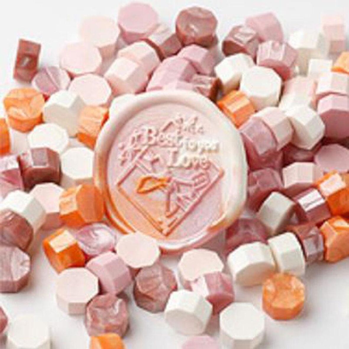 Mühür Mumu 50 Davetiye İçin 150 Boncuk Model: 14 Pembe Güzellik