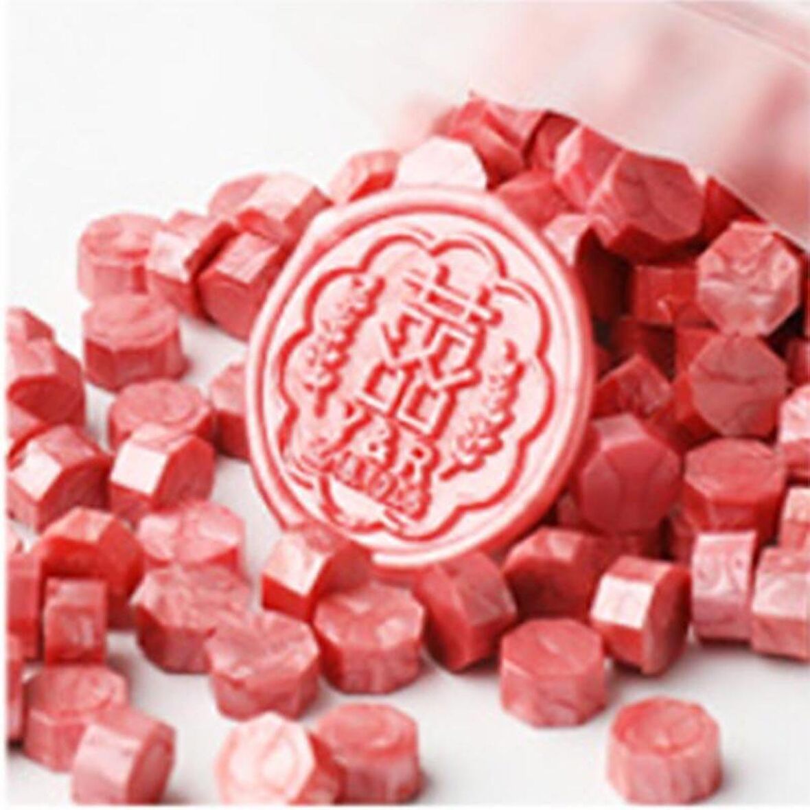 Mühür Mumu 50 Davetiye İçin 150 Boncuk Model: 25 Kiraz Çiçeği