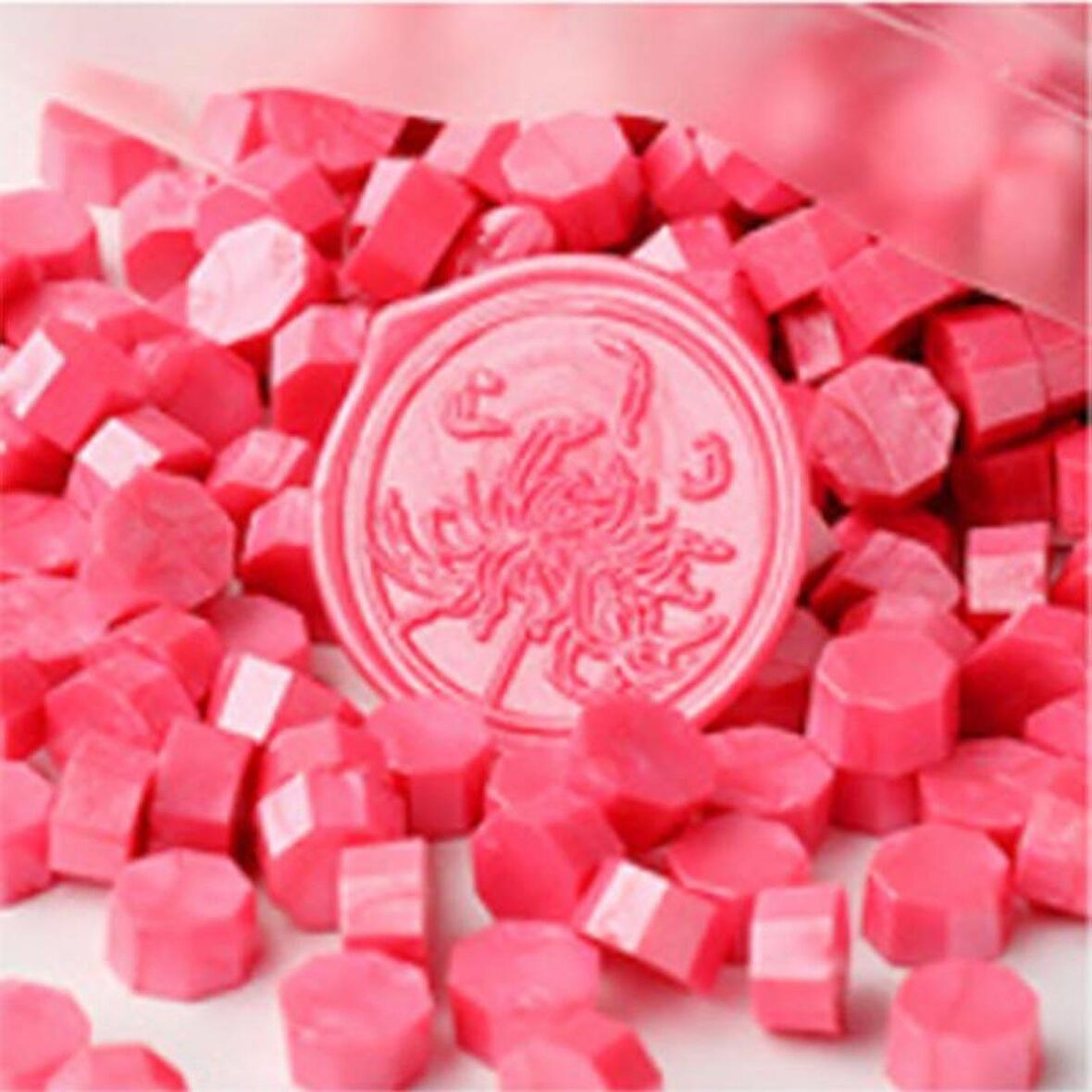 Mühür Mumu 100 Davetiye İçin 300 Boncuk Model: 27 Pembe Rüya