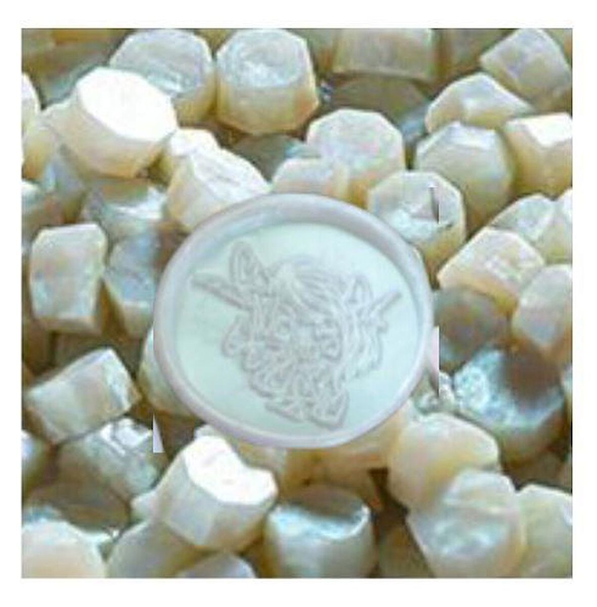 Mühür Mumu 50 Davetiye İçin 150 Boncuk Model 106 Sedef Yeşil