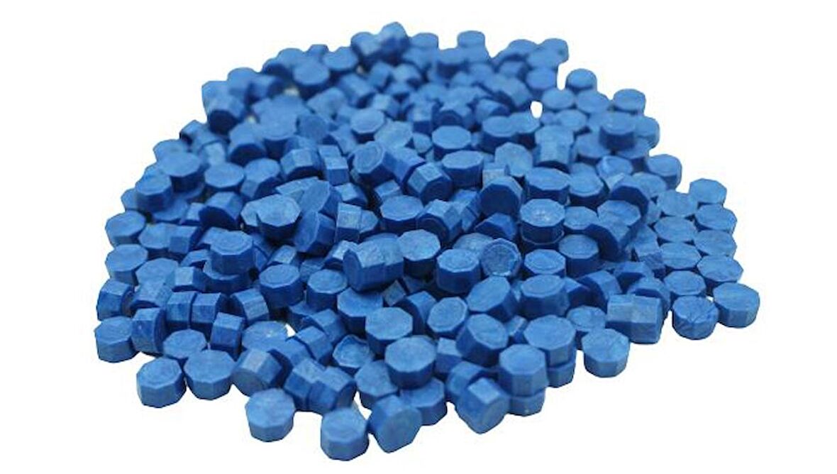 Mühür Mumu 100 Davetiye İçin 300 Boncuk Model: 50 Çivit Mavisi