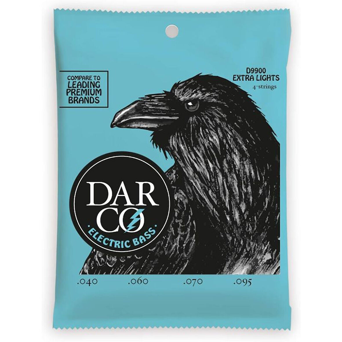 Martin Co Darco D9900  Nickel/Steel Bass Gitar Teli Extra-Light-Gauge 0.40-0.95