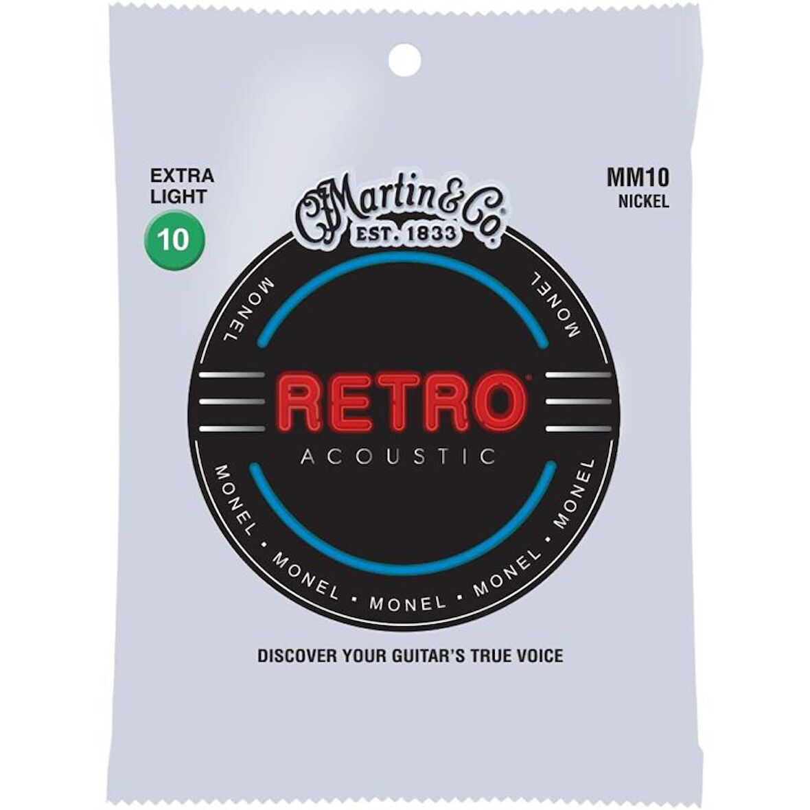 Martin Co Retro MM10 Nickel Alloy Extra Lt 10-47 Akustik Gitar Teli