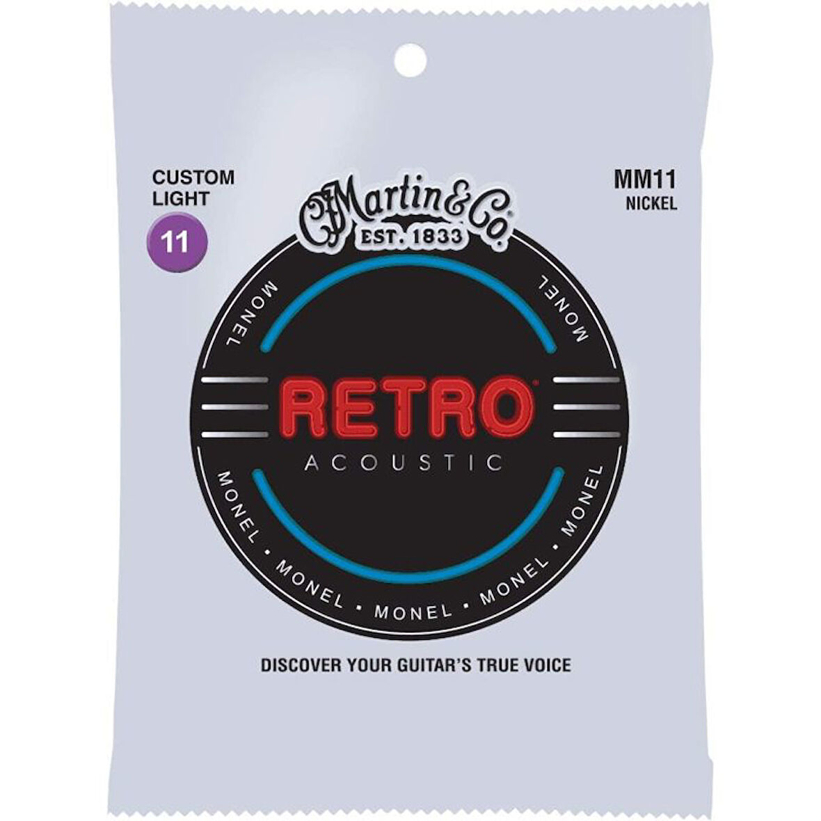 Martin Co Retro (MM11) 011-.052 Custom Light  Akustik Gitar Teli