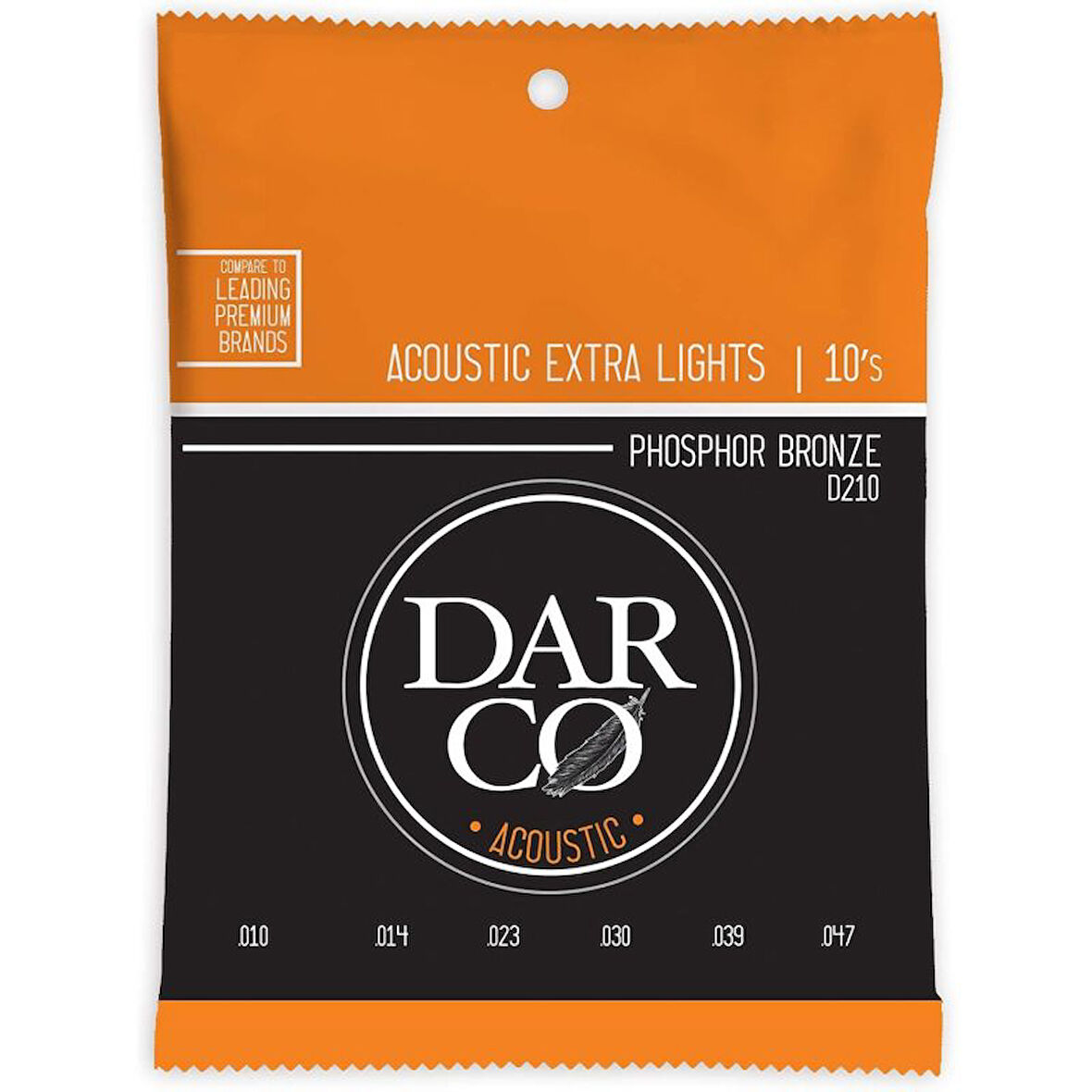 Martin Co Darco D210 Phosphor Bronze Akustik Gitar Teli, Extra Light 10-47