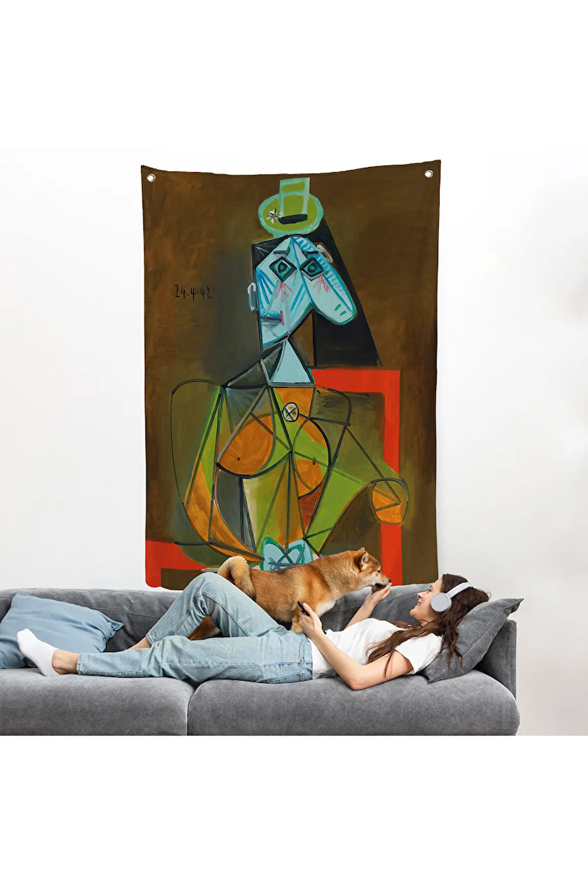Pablo Picasso - Dora Maar'ın En Güzel Asil Duvar Örtüsü-7297