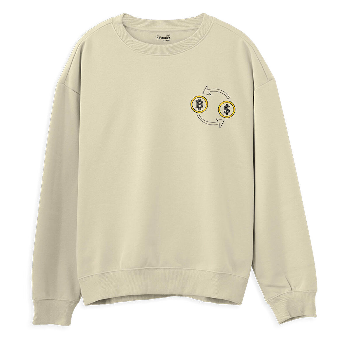 Exchange  Baskılı Krem Sweatshirt