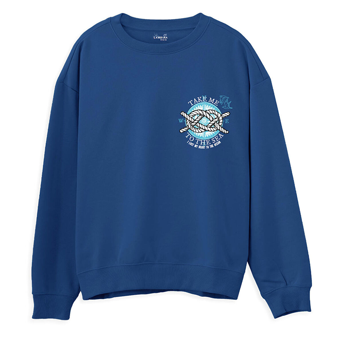 Take me to the sea Sweatshirt-Royal Mavi