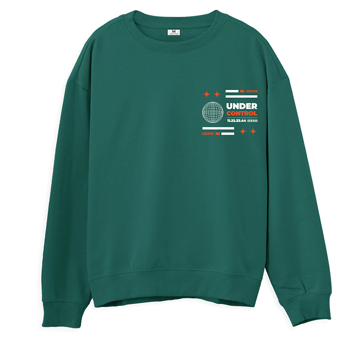 Under Control  Baskılı Yeşil Sweatshirt