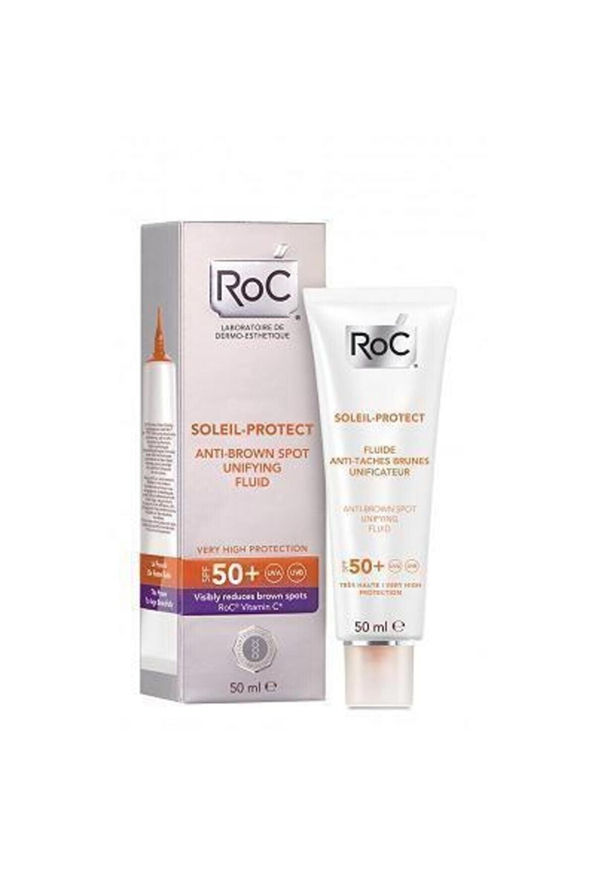 Roc Soleıl Spf 50+ Güneş Koruyucu Krem Leke Giderici 50 Ml