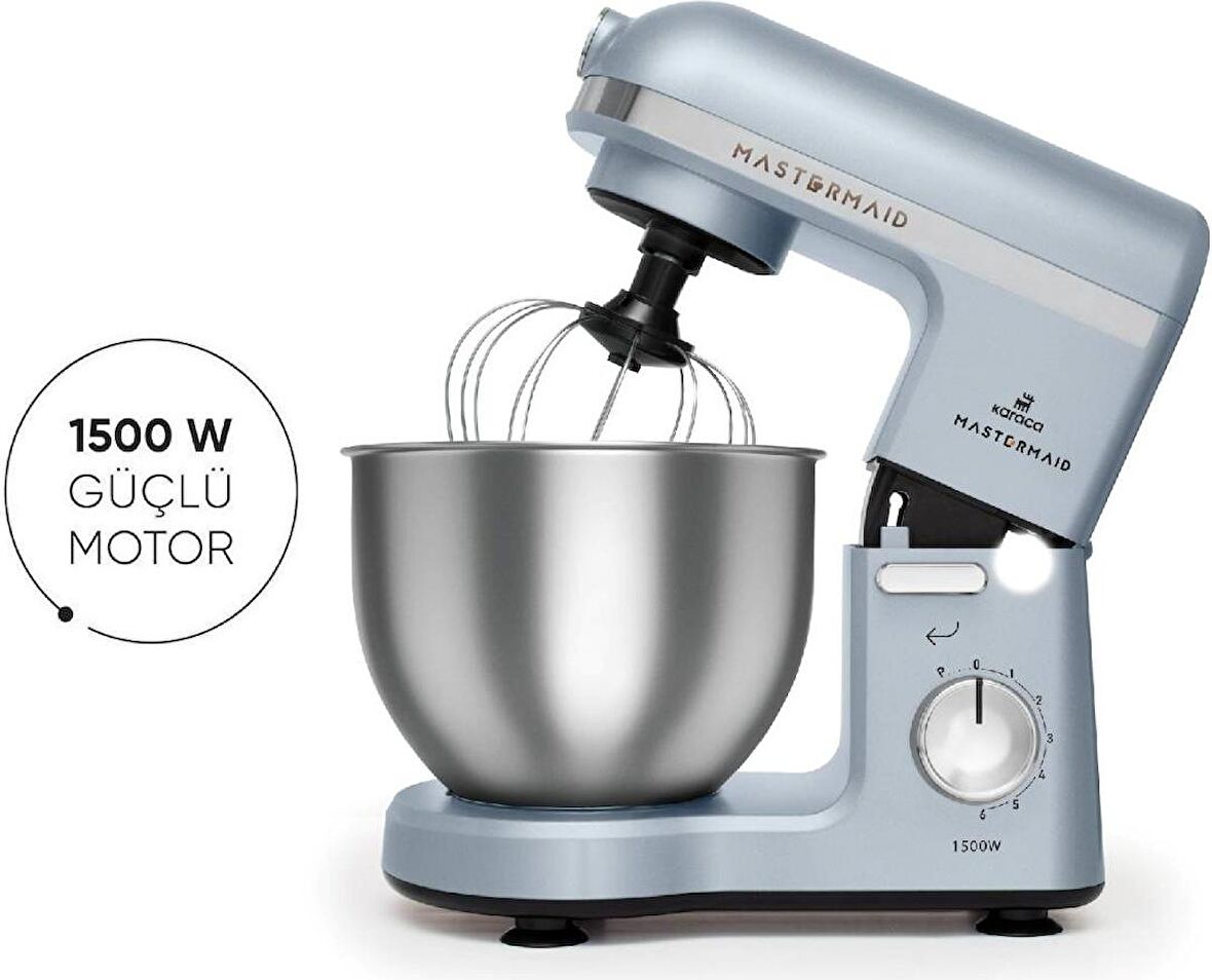 Karaca Mastermaid Chef Stand Mikser Foggy Blue 1500w 5 Lt