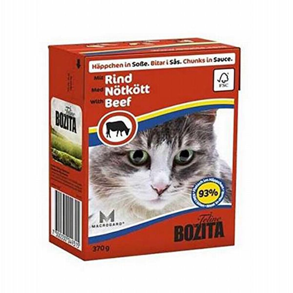 Bozita Tetra Jöleli Parçalı Sığır Etli Yaş Kedi Maması 370 Gr