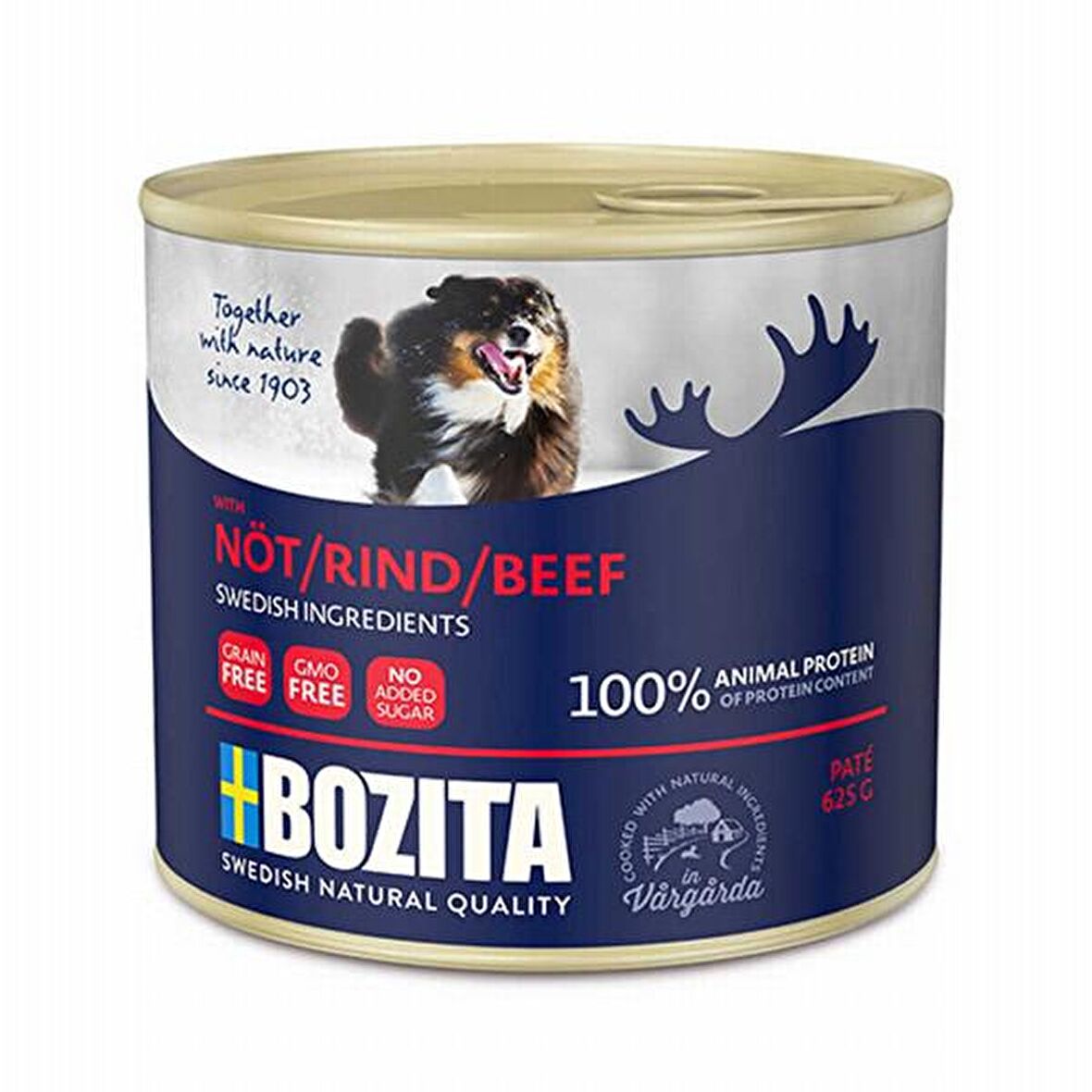 Bozita Tahılsız Sığır Etli Köpek Konserve Maması 625 Gr