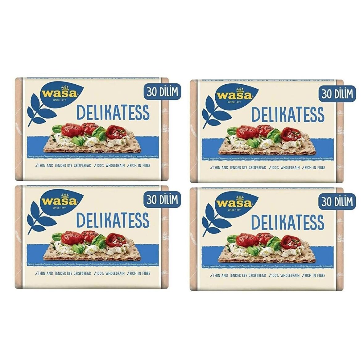 Wasa İnce - Delikatess Gevrek Ekmek 4 Adet 270g