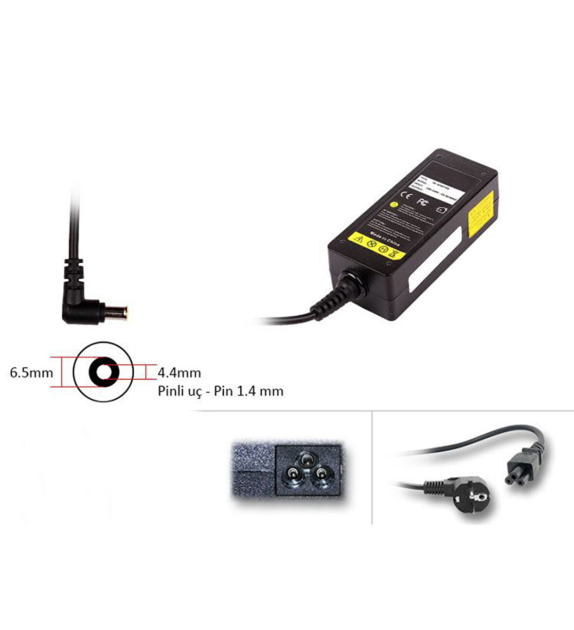 LG 19V 2.1A 40W İğne Uçlu Led Lcd Monitör Notebook Adaptör Laptop Şarj