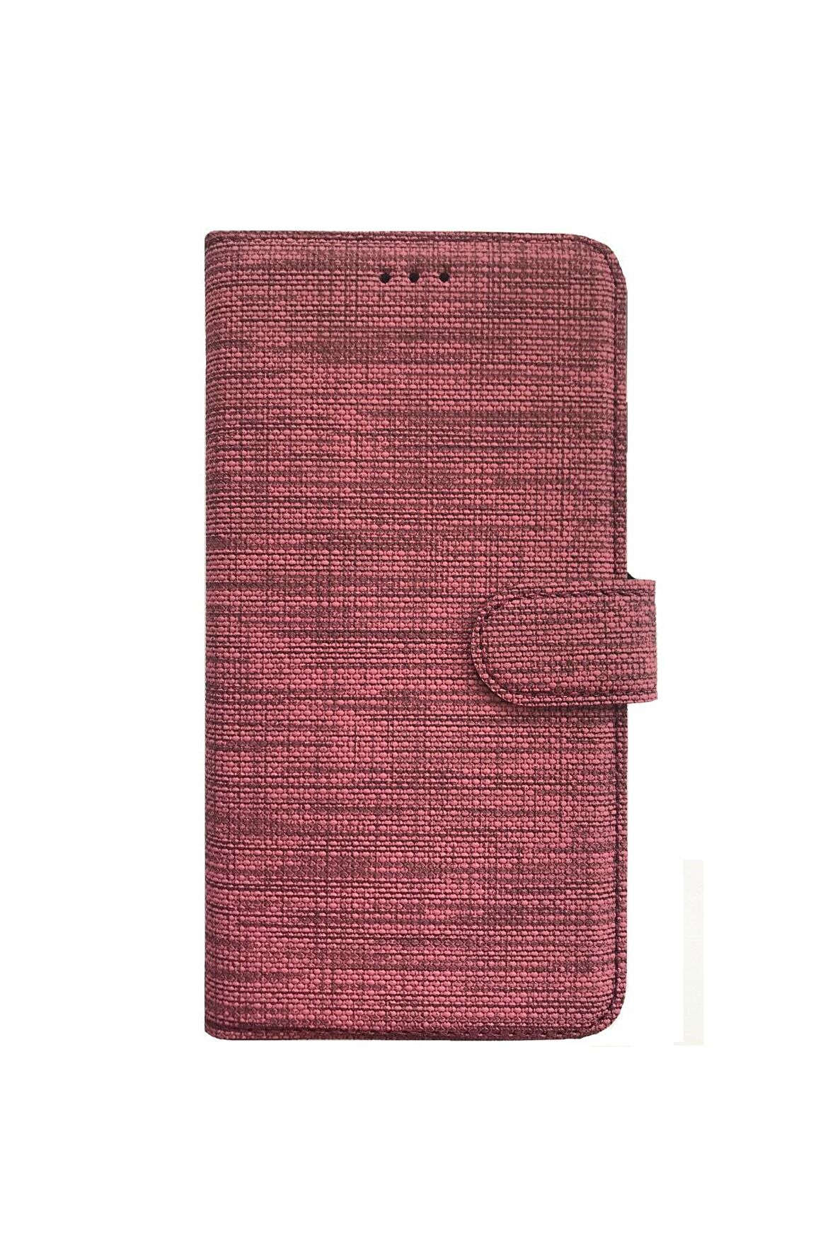 Huawei P Smart 2019 POT-LX1 Kılıf Exclusive Spor Cüzdan Kumaş Kredi Kartı Para Bölmeli Standlı