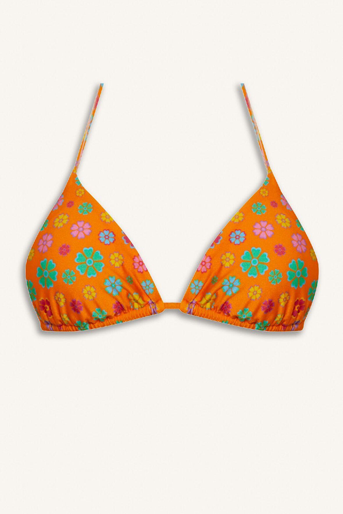 DeFacto Declara x DeFacto Çiçekli Üçgen Bikini Üstü C5760AX24HSOG313