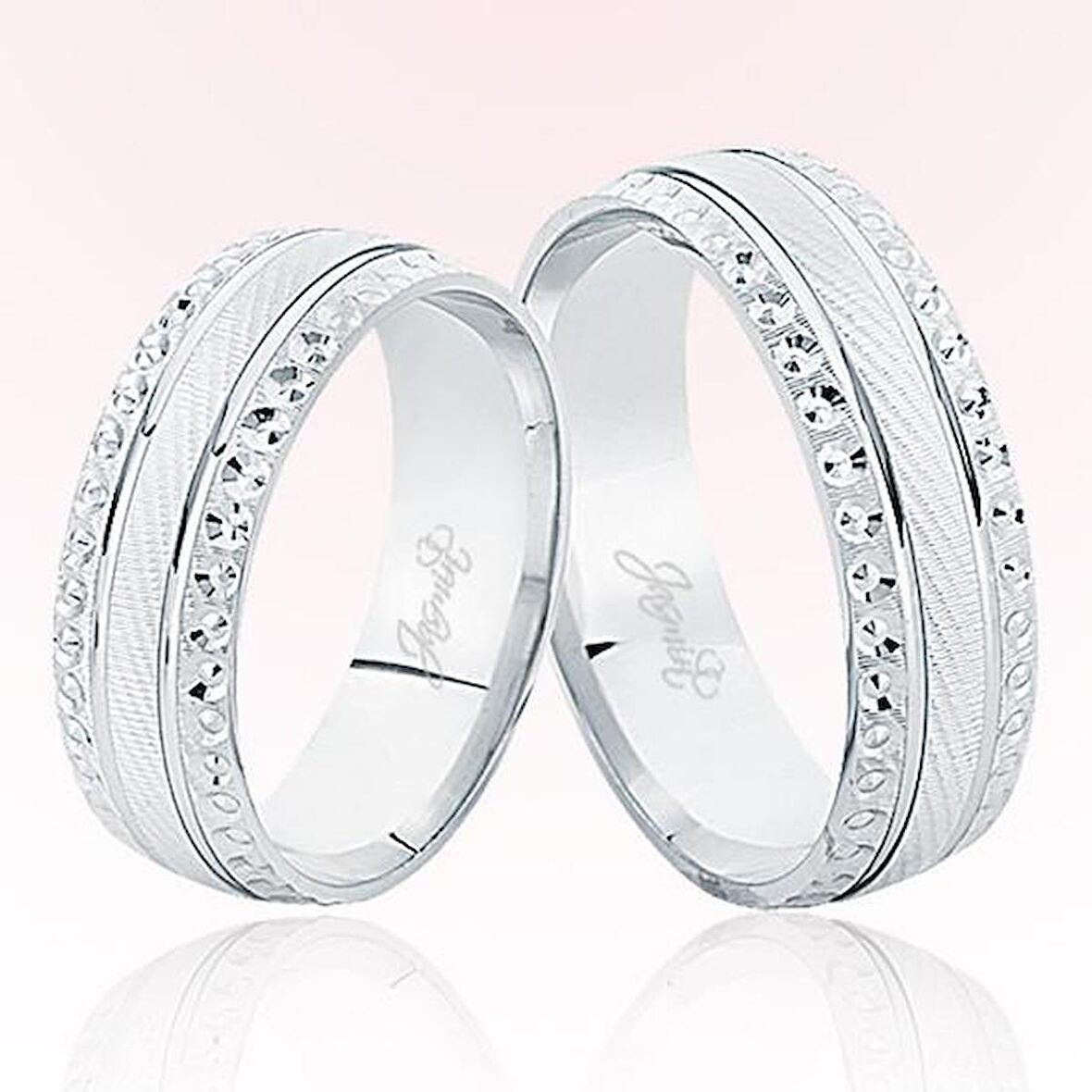 Beyaz Altın Alyans 7304