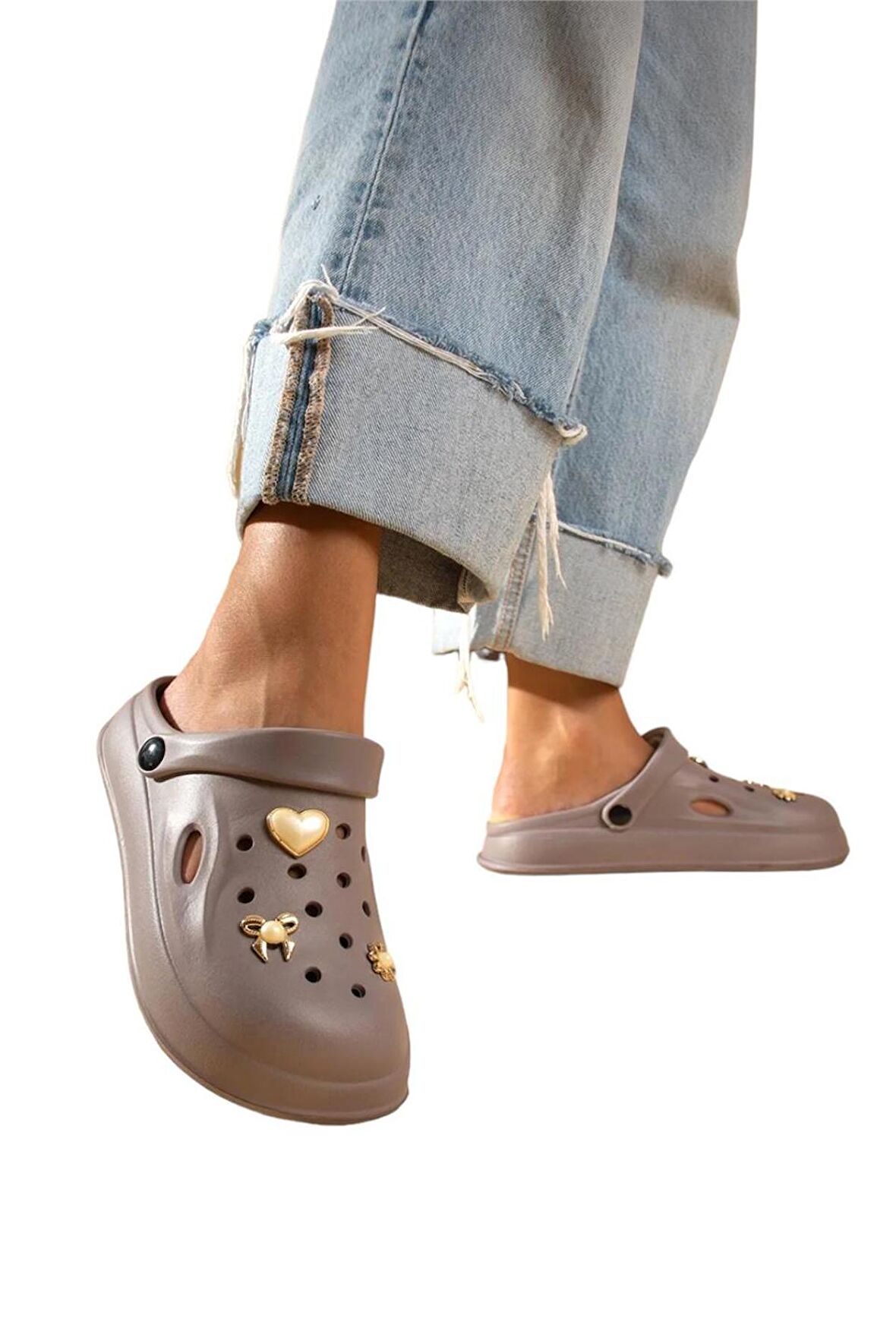 Rahat Taban Kadın Sandalet FÜME