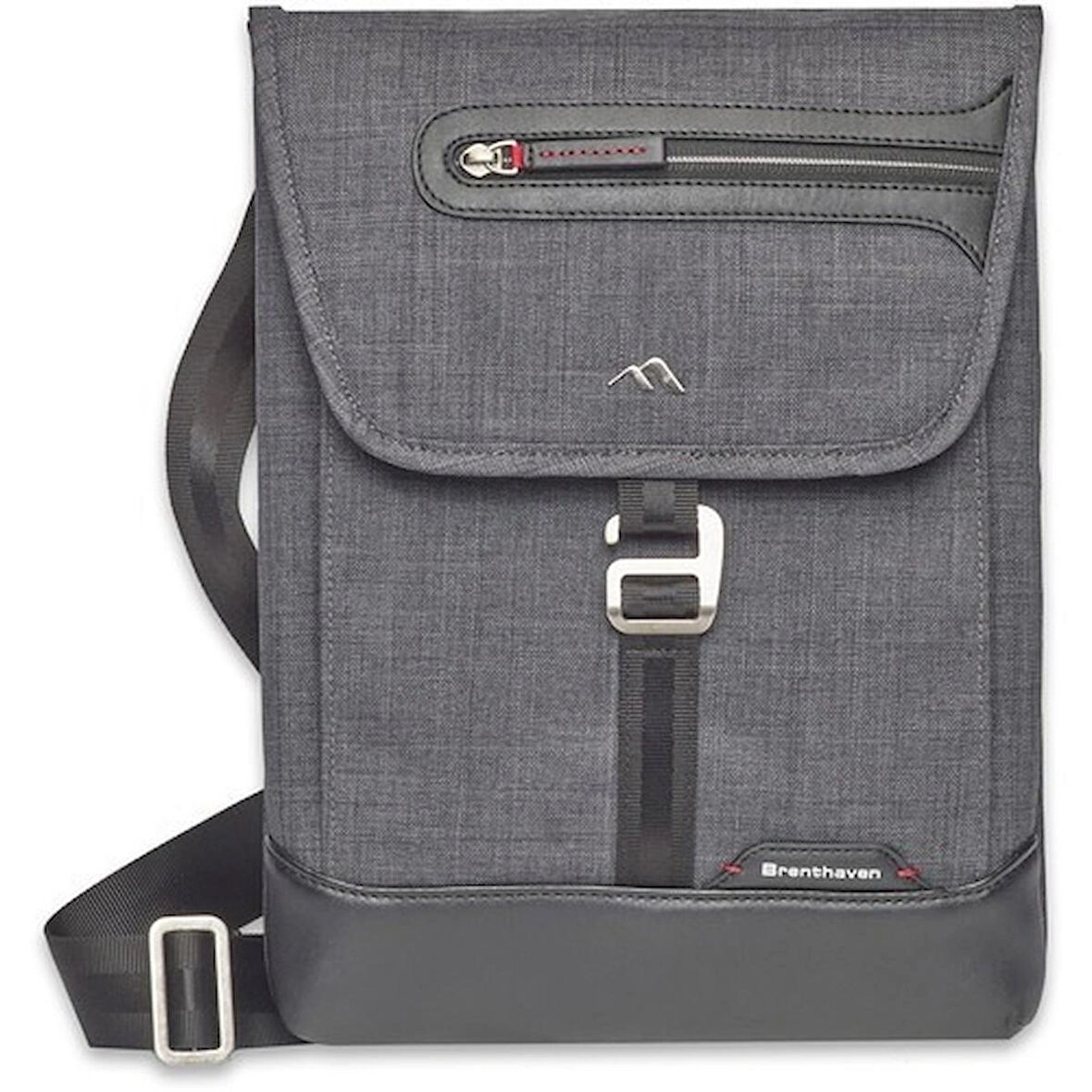 Brenthaven Collins Vertical Messenger - Graphite Dikey Notebook Çantası