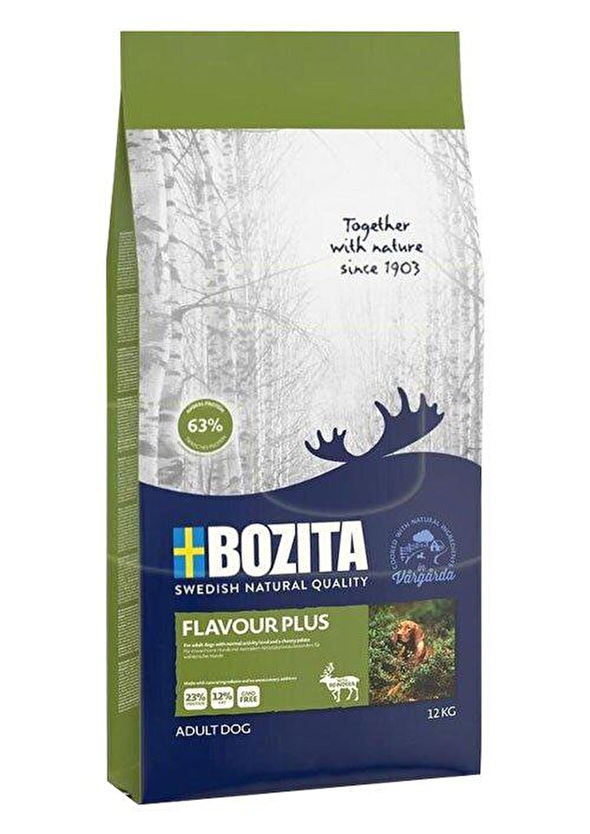 Bozita Flavour Plus Geyikli Seçici Yetişkin Köpek Maması 12 Kg