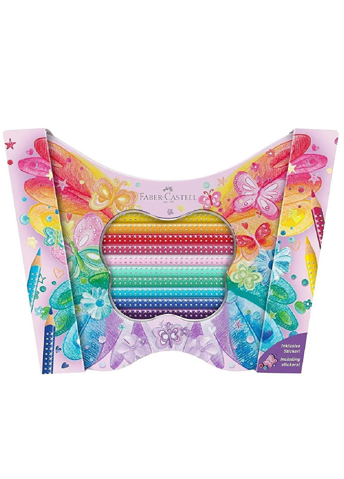 Faber Castell Sparkle Boya Kalemi Kelebek 20li