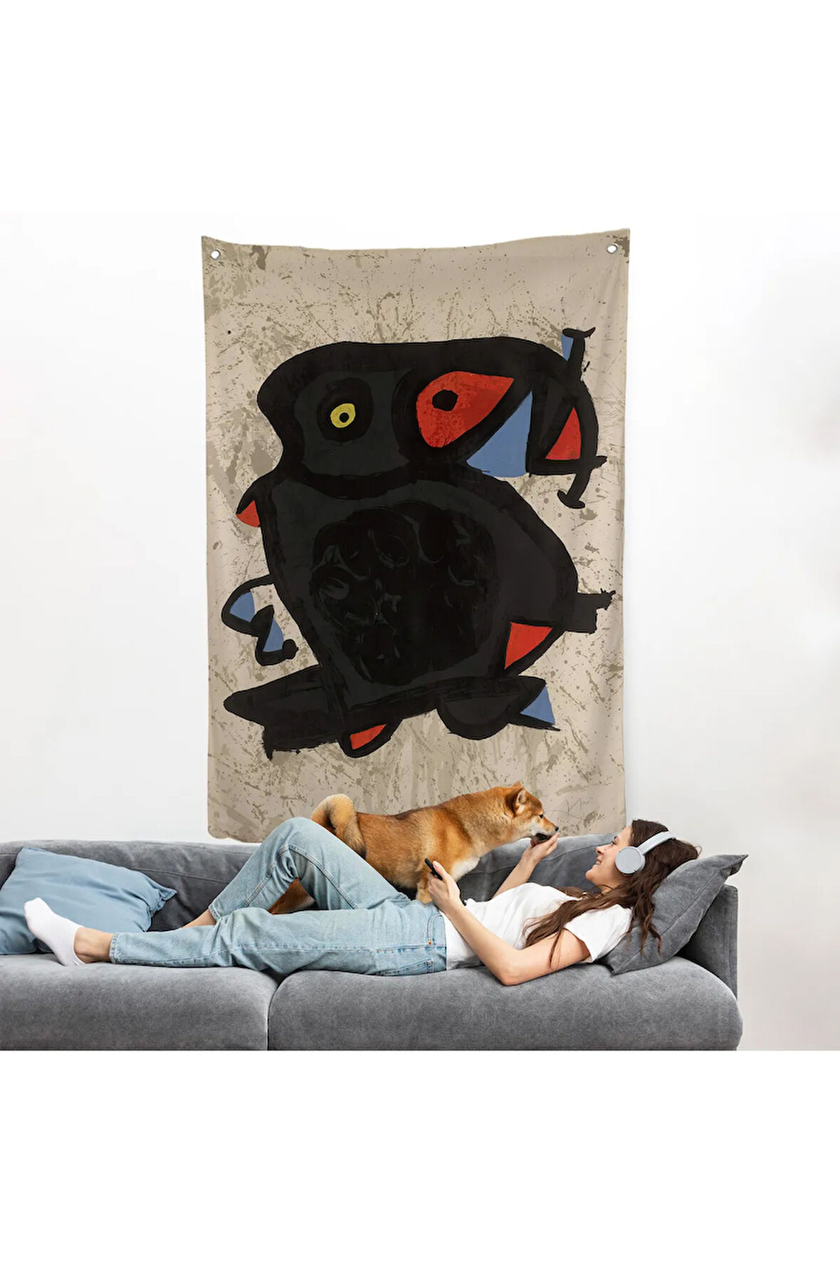 Joan Miro - Grand Palais Duvar Örtüsü-7312