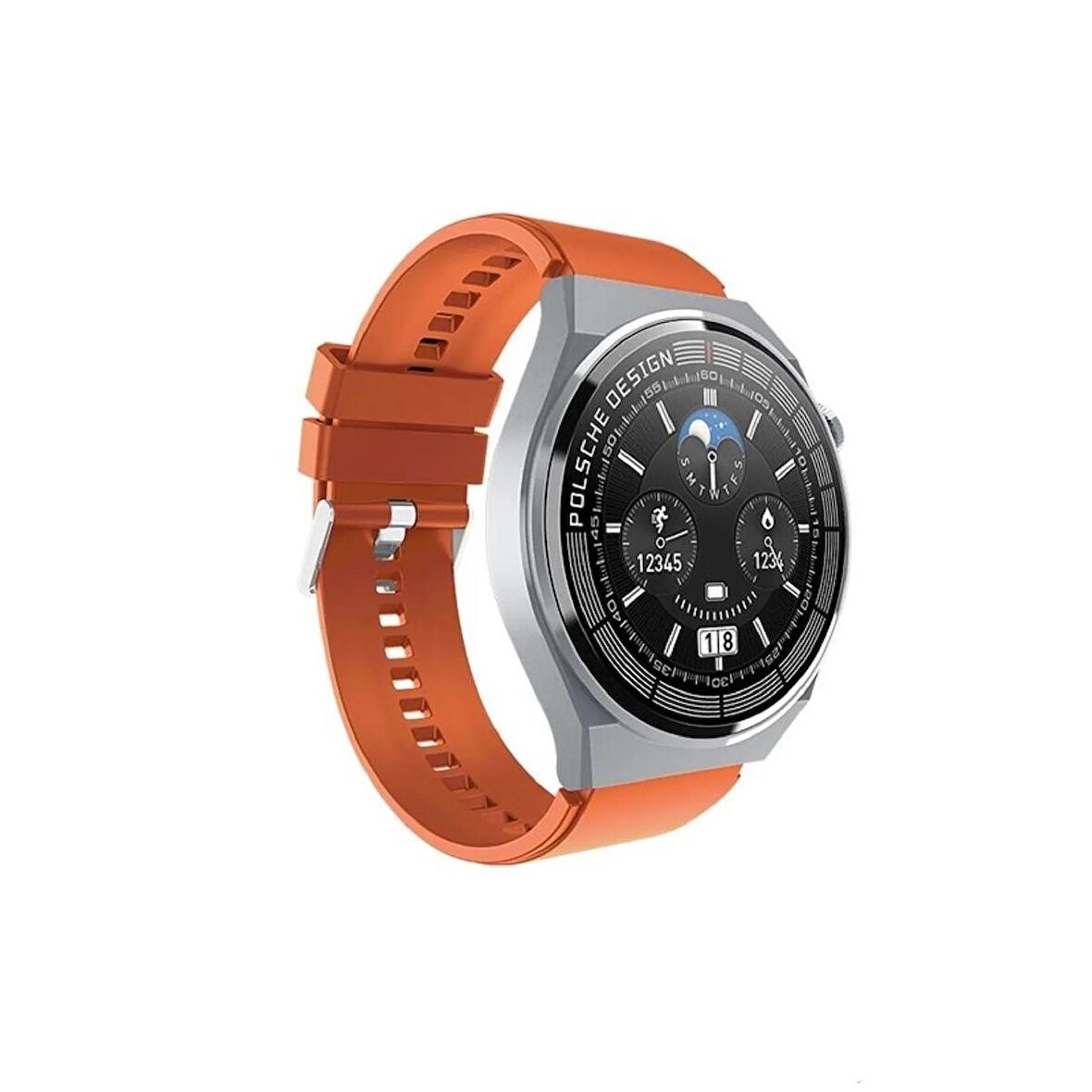 Winex 2024 Watch GT3 Max Android İos HarmonyOs Uyumlu Akıllı Saat Turuncu