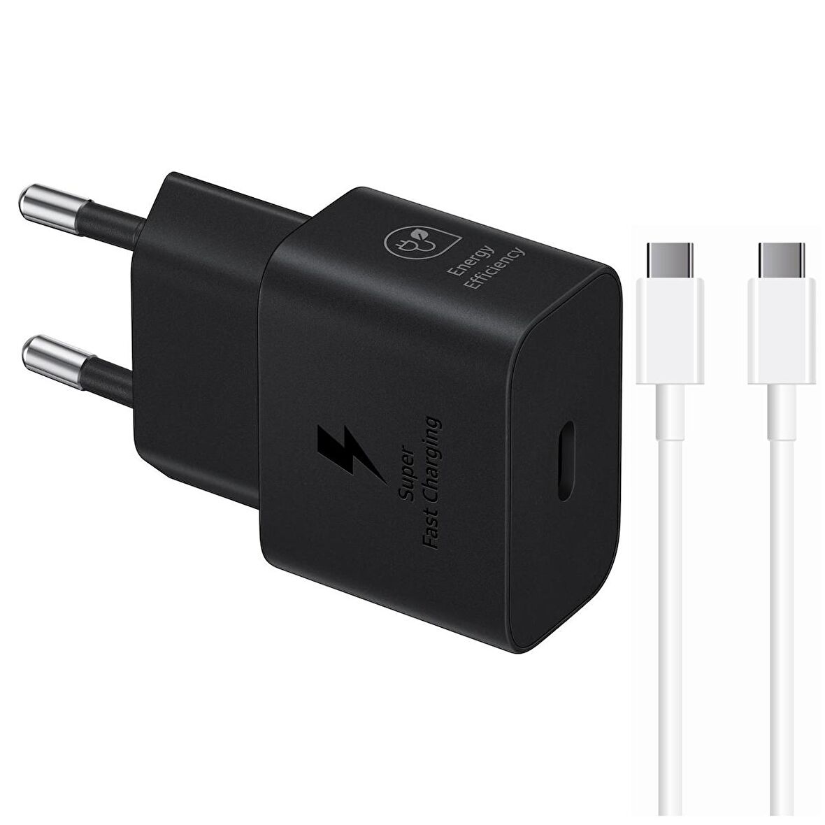 Samsung Galaxy Note 10 T2510N 25W Şarj Aleti Type-C to Type-C 6A 120W 2Metre Kablolu Siyah