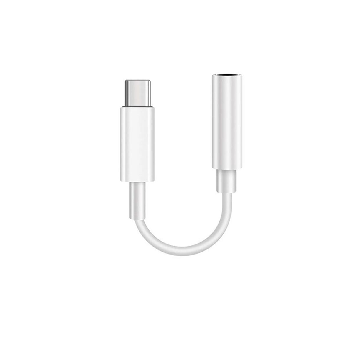 ScHitec Usb-C to Headphone Jack Apple İphone 15 Uyumlu Dönüştürücü Adaptör Beyaz UC11