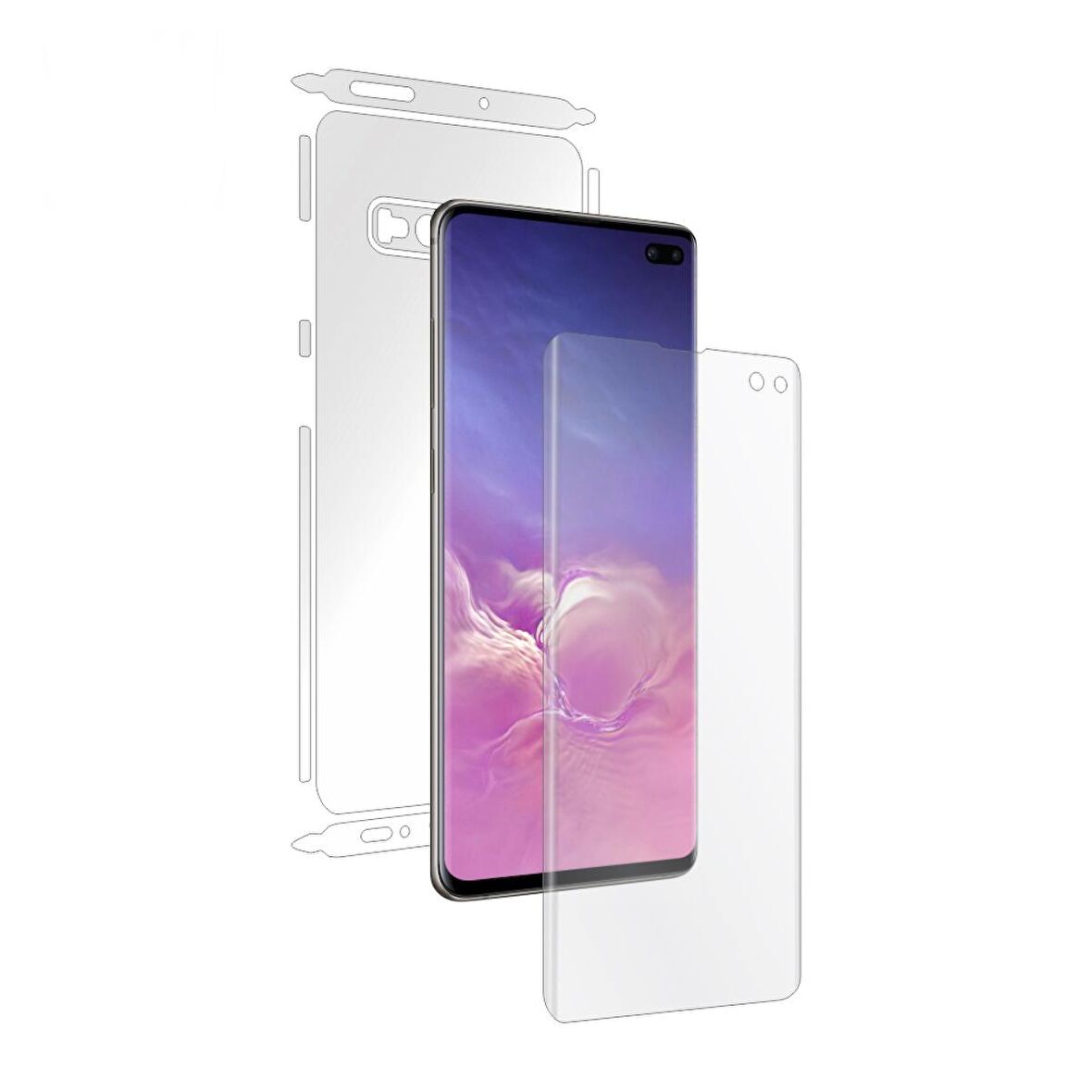 İnfinix Hot 30 ile Uyumlu Ön-Arka 360 Fullbody Darbe Emici Kaplama ve Hd Ekran Koruyucu