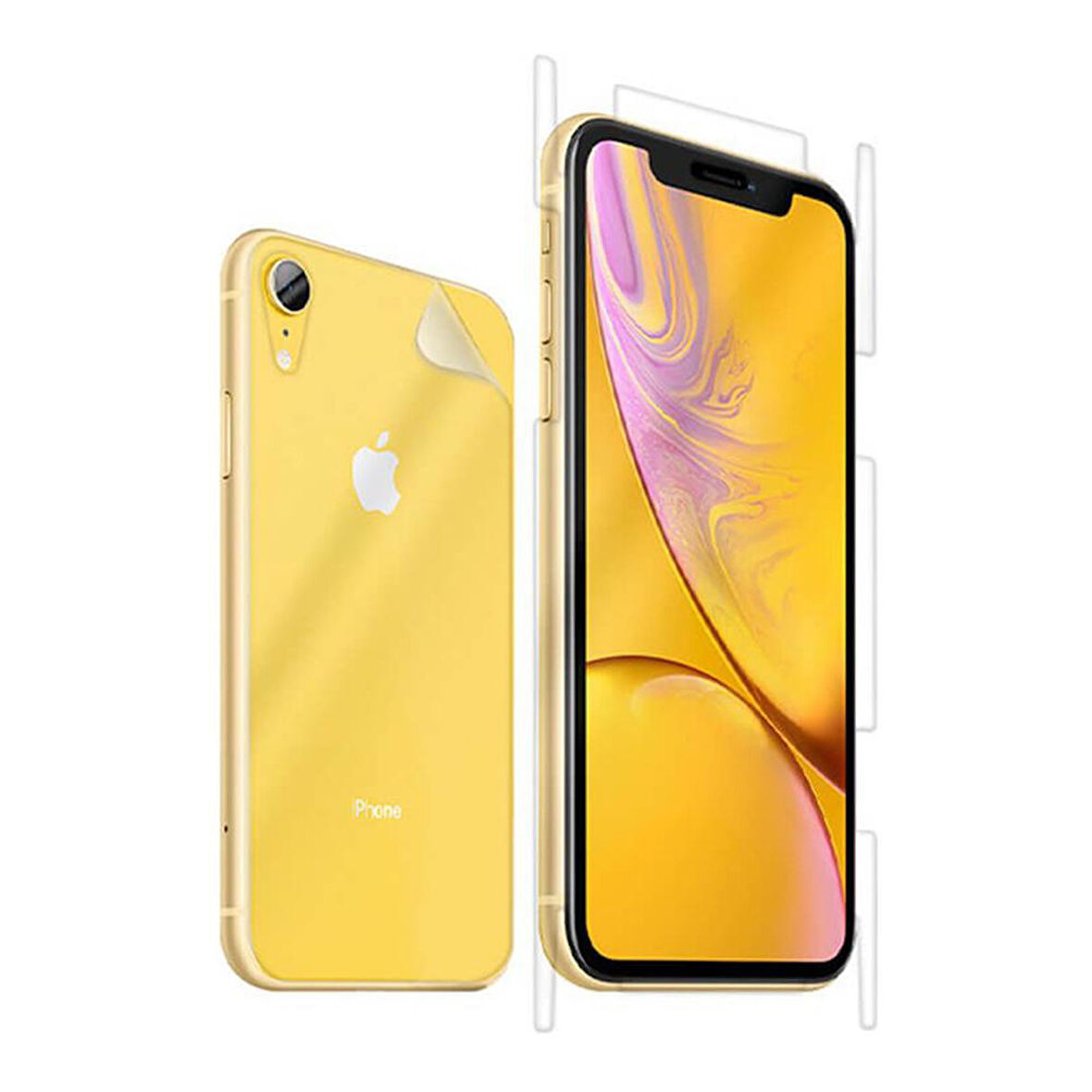 İphone 16 Plus İle Uyumlu Ön-Arka Darbe Emici HD Ekran Koruyucu Kaplama