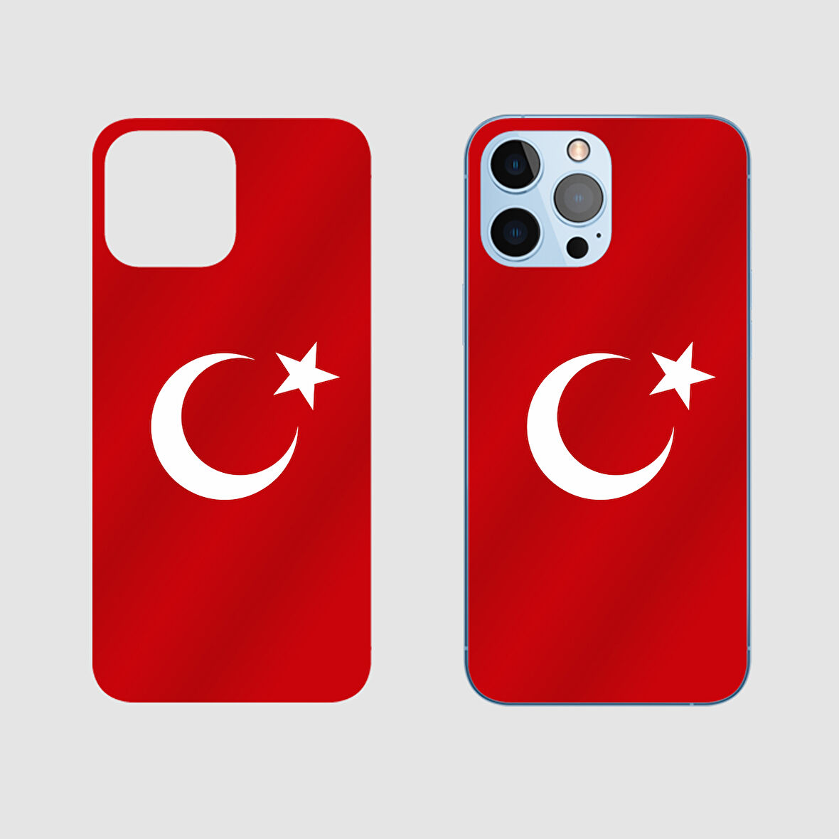İphone 14 Pro Türk Bayrağı Arka Kaplama