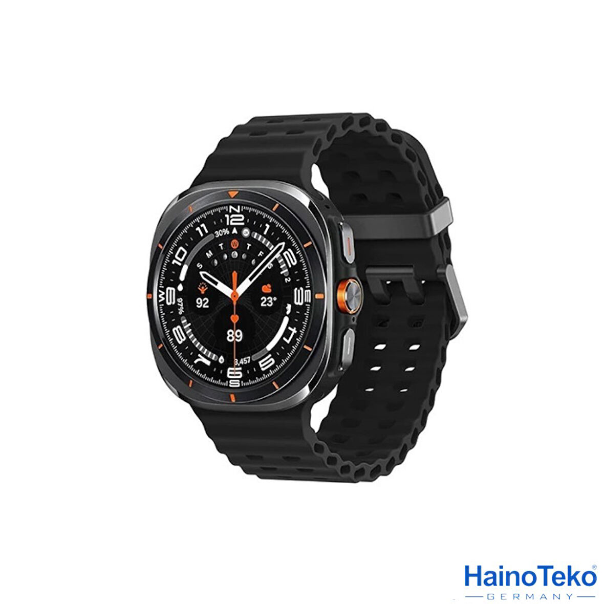 Haino Teko Watch Ultra Amoled Ekran WaterProof Akıllı Saat 3 Kordonlu Titanyum Grey 47mm