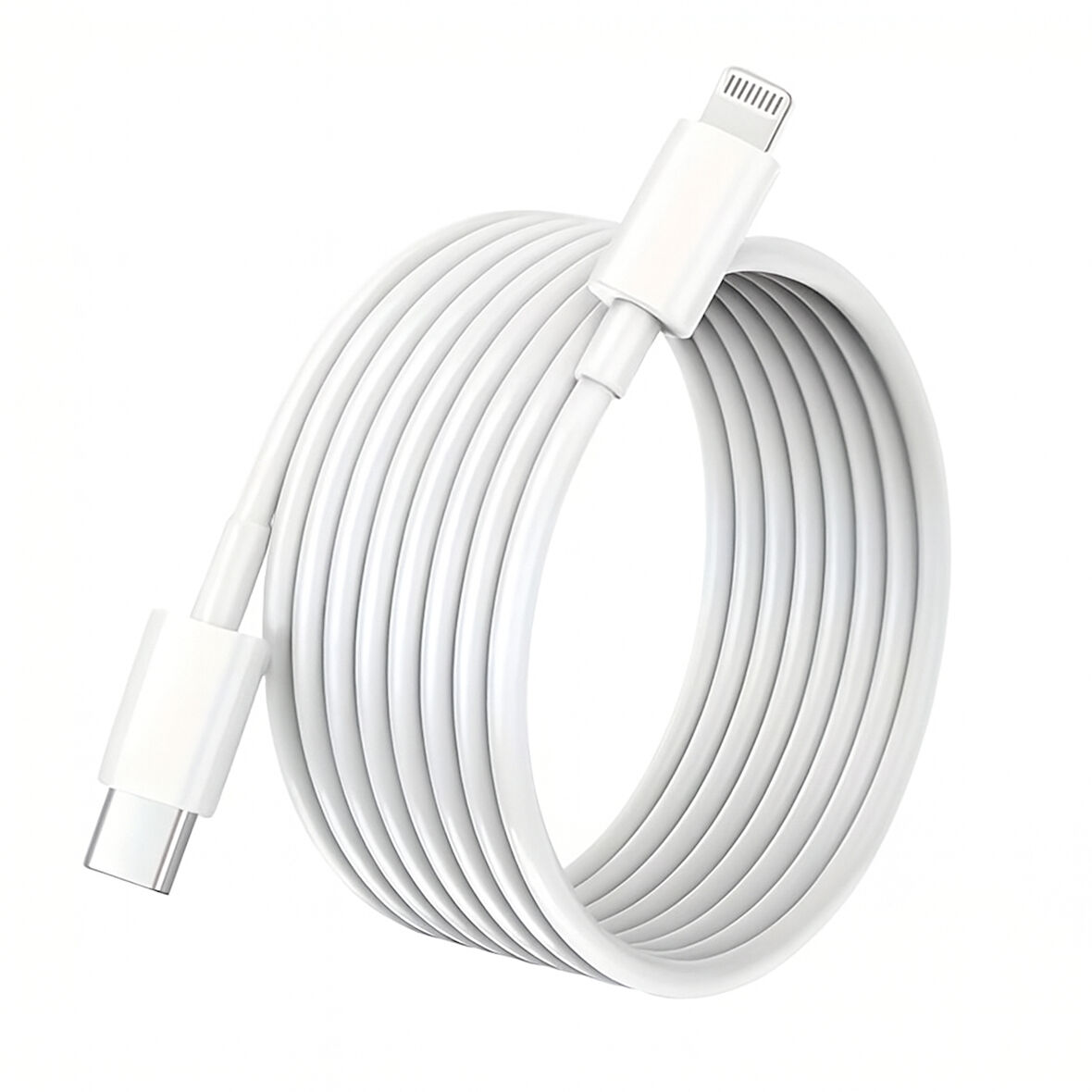 ScHitec 3A 60W Type-C to Lightning Hızlı Data ve Şarj Kablosu 2 Metre Beyaz SX252M