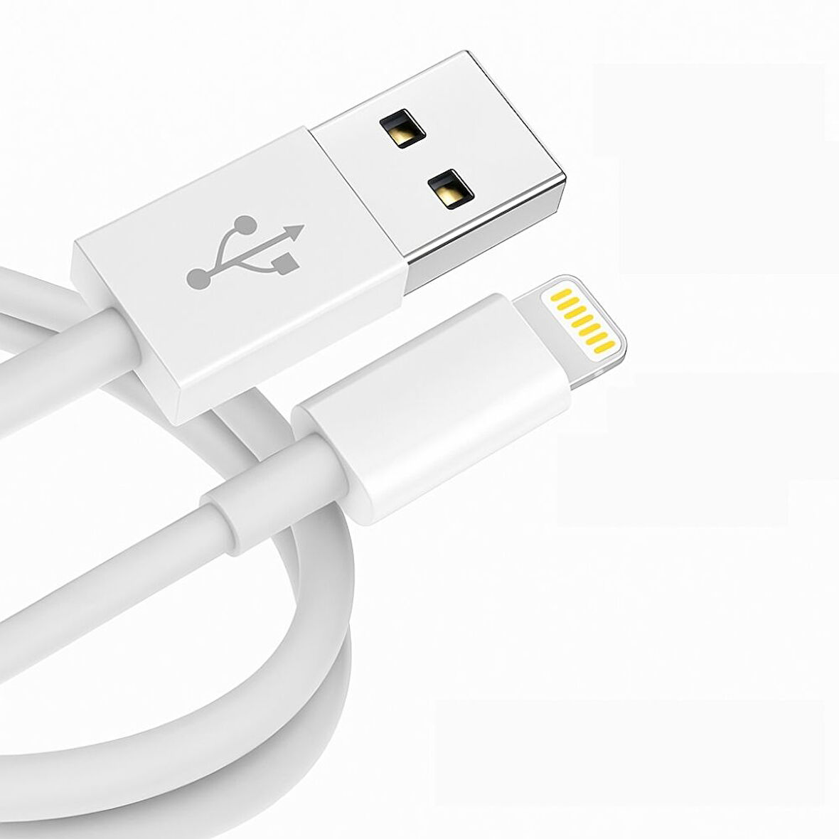 ScHitec 3A 60W UsbA to Lightning Hızlı Data ve Şarj Kablosu 2 Metre Beyaz X74