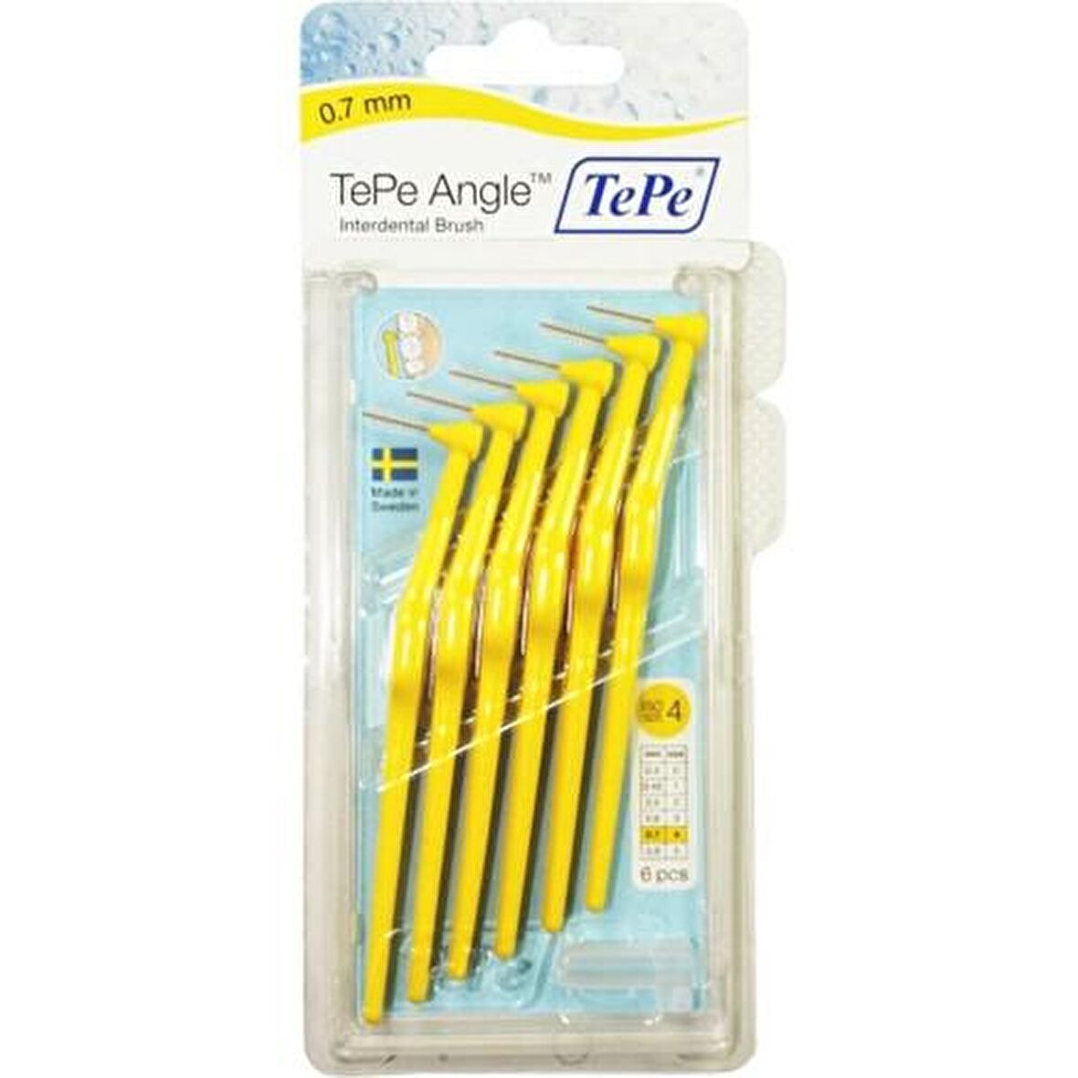 Tepe Angel Arayüz Fırçası Sarı 0.7 mm 6 lı