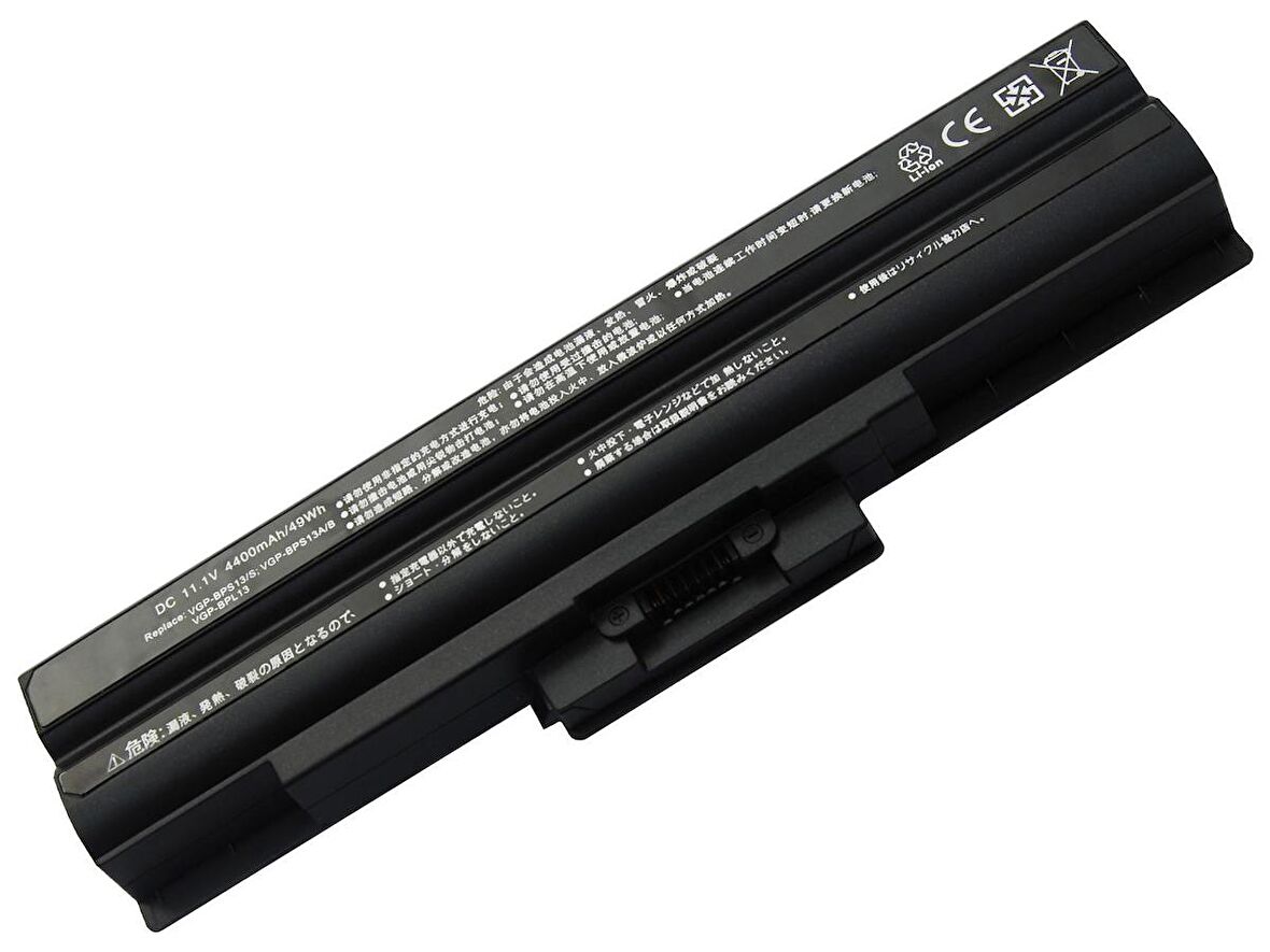 Sony Vaio VPC-F13 VPC-S1 VPC-Y1 VPC-Y11 Batarya Laptop Pil Siyah