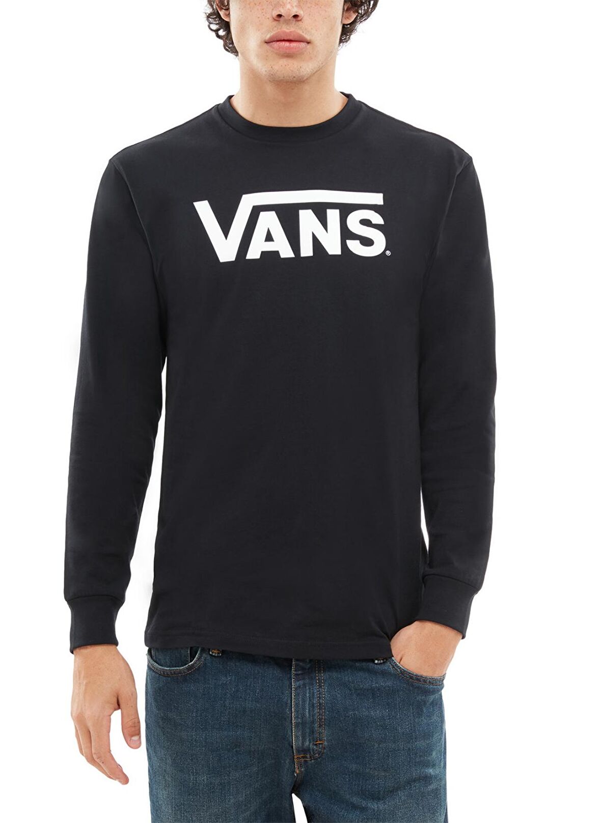 Vans Erkek Bisiklet Yaka Siyah Sweatshirt