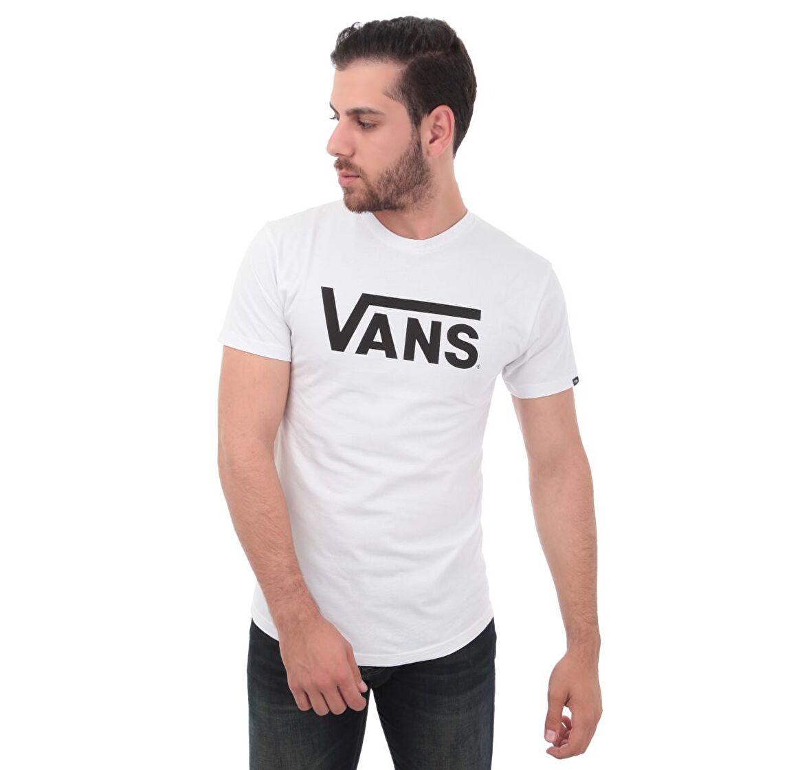 000GGGYB21-R Vans Classic Erkek T-Shirt Beyaz