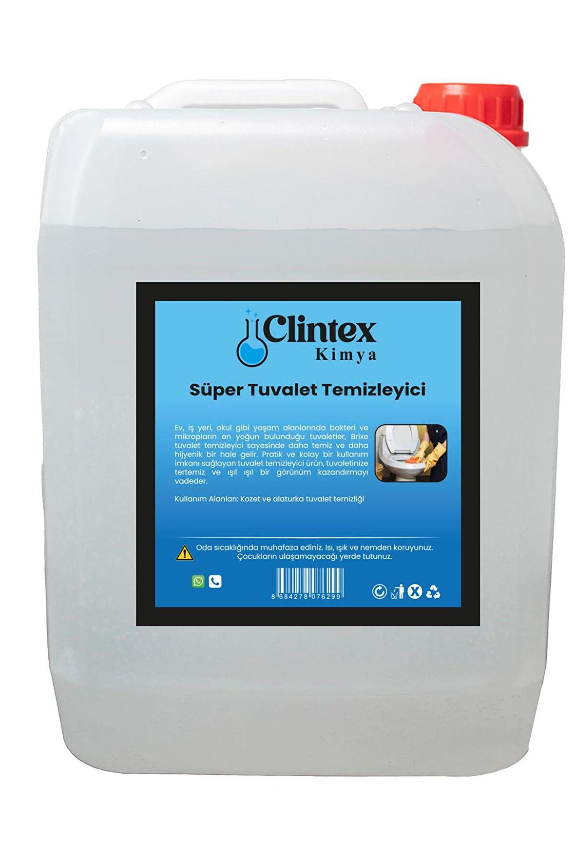 Clintex Kimya Süper Tuvalet Temizleyici 5 Lt