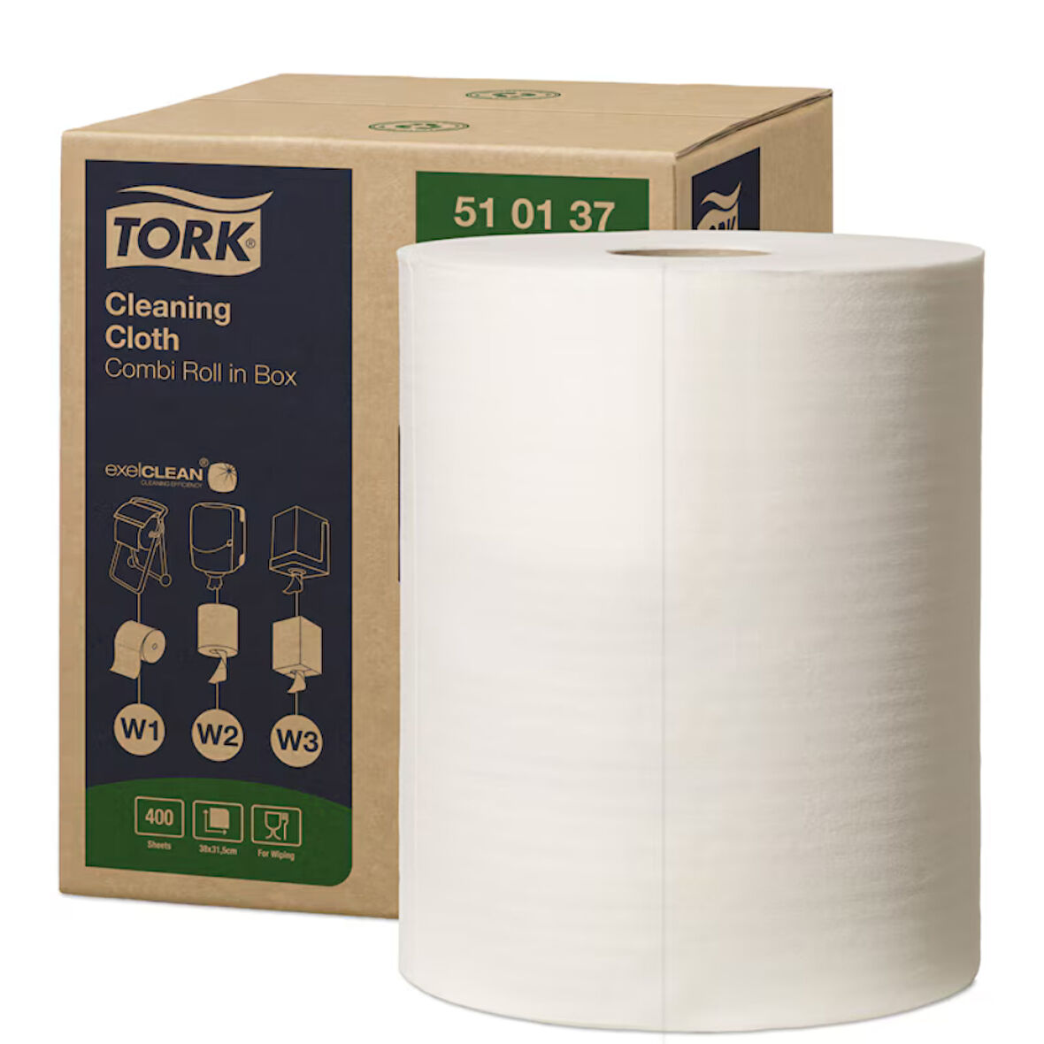 Tork Nonwoven Temizlik Bezi Rulo Beyaz 152 Metre 1 Rulo (510137)