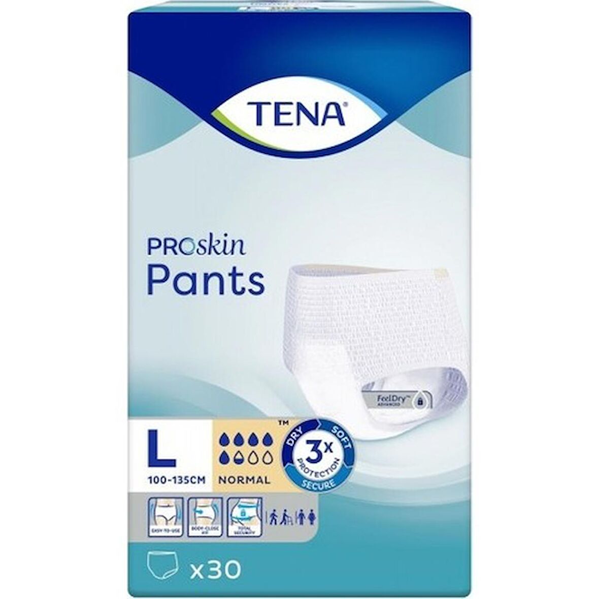 Tena Pant Normal 5.5 Damla Emici Külot 90 Adet Büyük Large Hasta Bezi