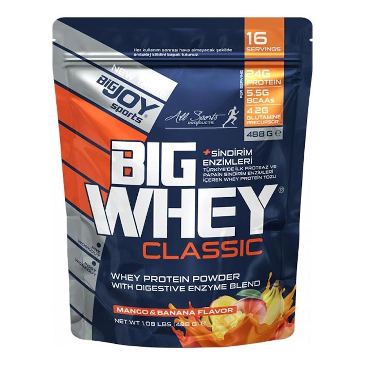 Big Joy Doypack Big Whey Classic Whey Protein 488 Gr